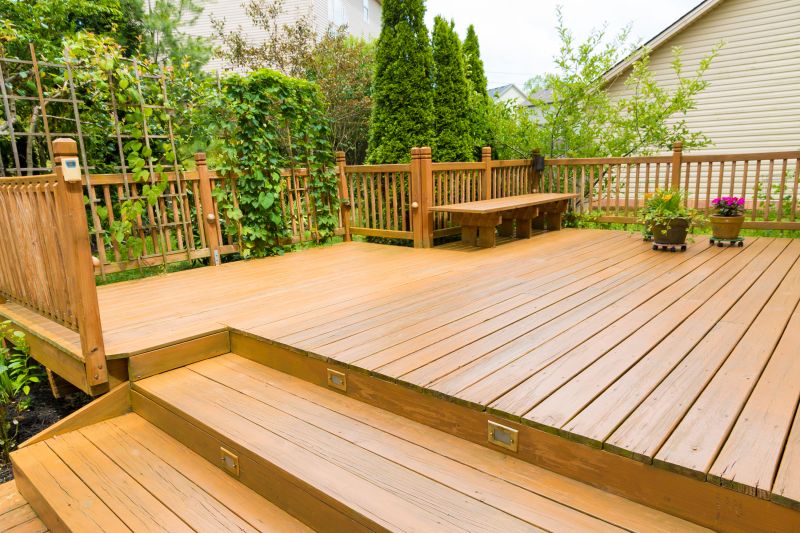 Landscaped Deck Area