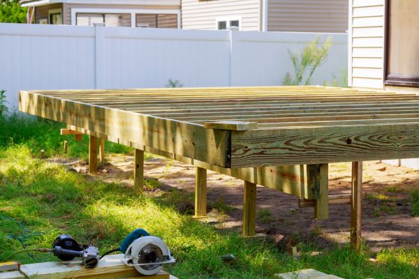 Elevated Deck Installation in Champaign