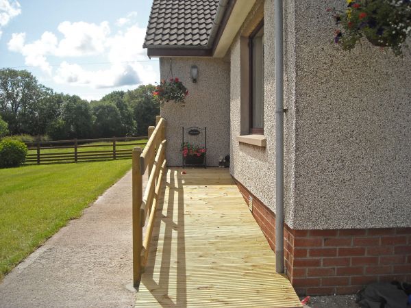 Hardwood Ramp Installation in Champaign