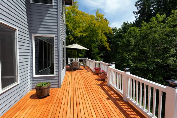 Cedar Deck Construction in Champaign